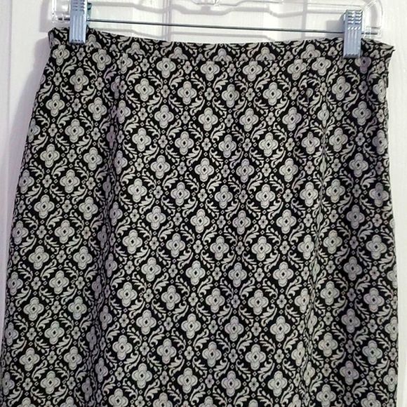 Judith Hart Black Vintage Boho Diamond Chiffon Overlay Maxi Skirt - Picture 2 of 8